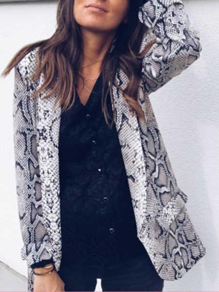 Animal Print Blazer