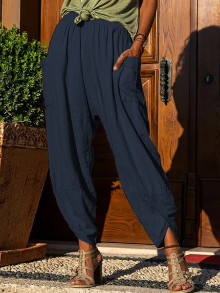 Loose-fit Pleated Balloon Long Pants HWWK9U2LFX