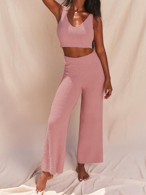 V-Neck Tank and Pants Set